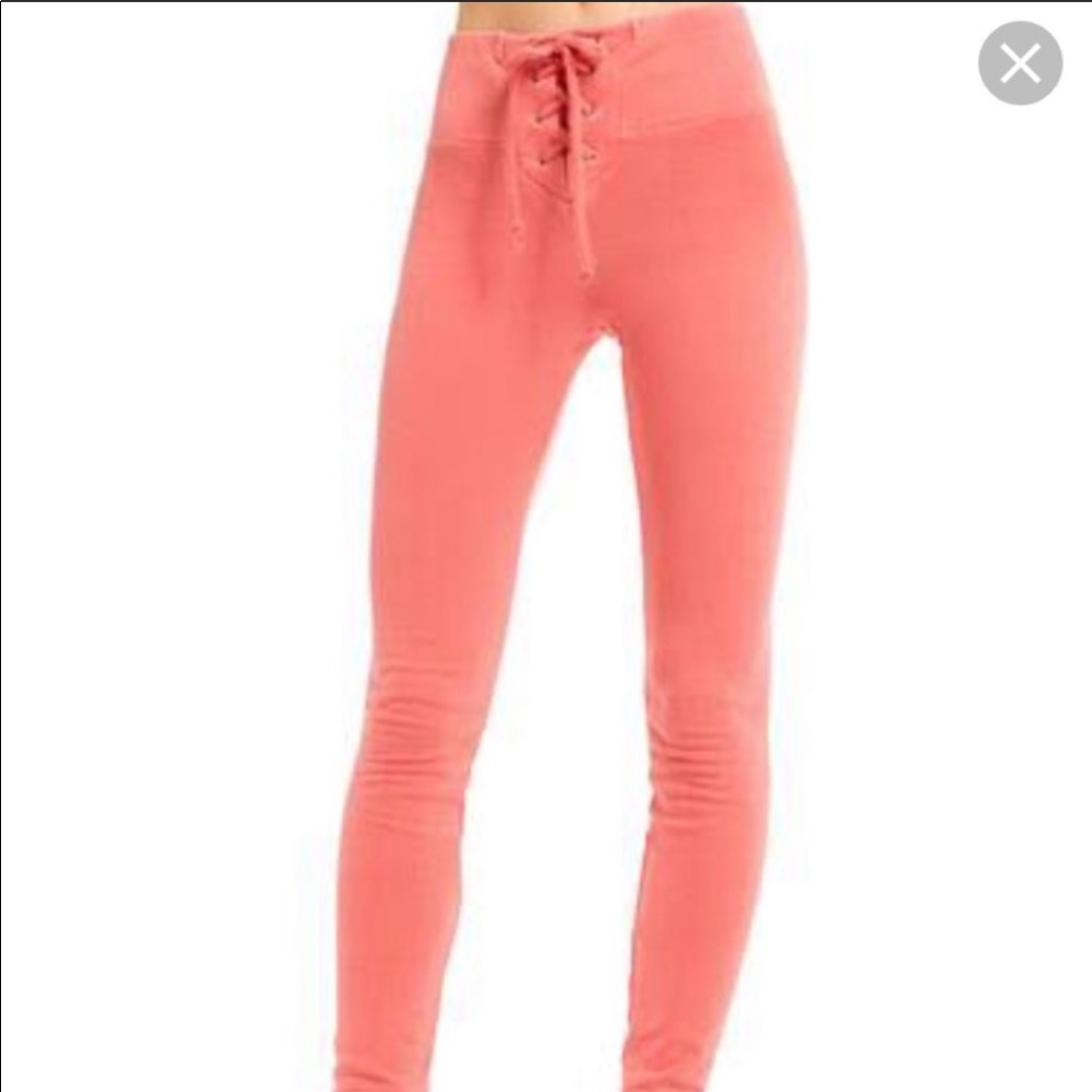 WILDFOX Fifi Skinny Lace up Sweats - Picture 2 of 5